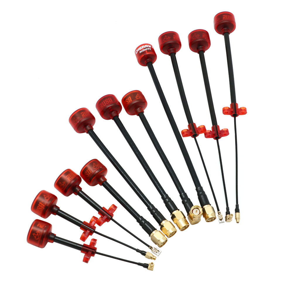 Rush cereja fpv 5.8g antena lh - Drone Racing Antenna avaliação e preço
