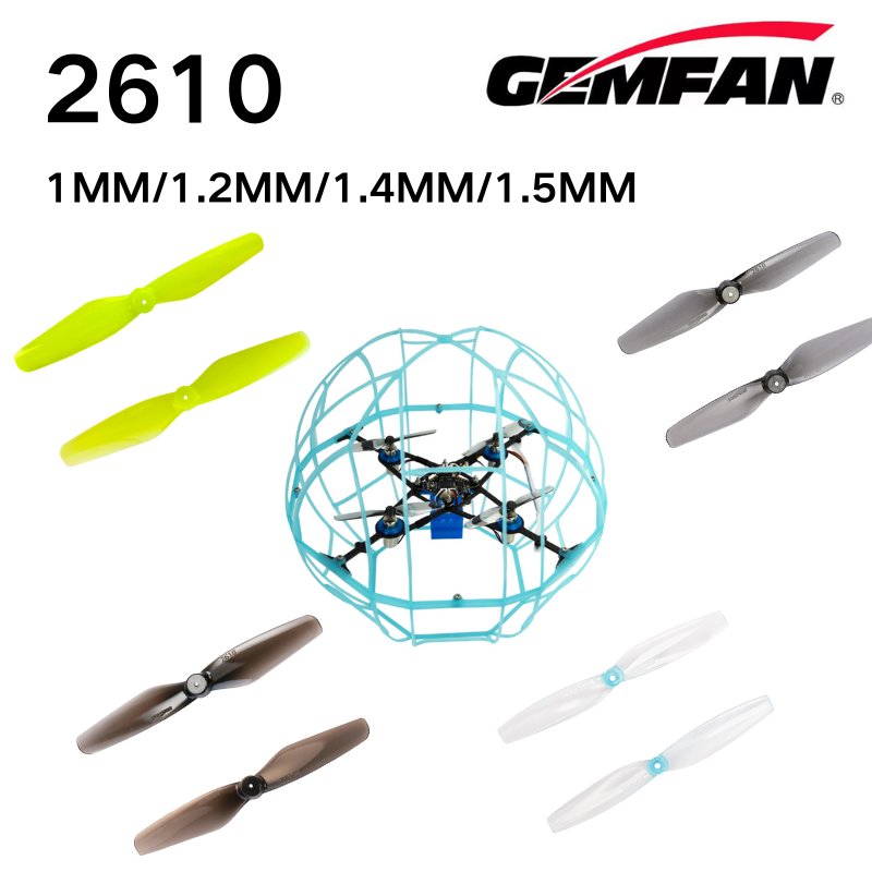 Hélices Gemfan 2610 de 2,6 pol - Drone Racing Esc avaliação e preço