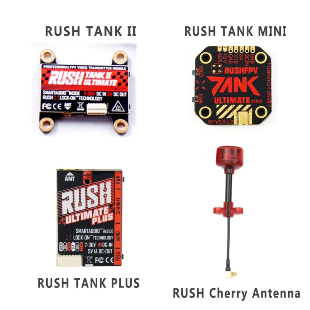 RUSH TANK Ultimate II/Mini/PLU - Drone Racing Vtx avaliação e preço